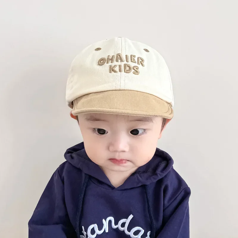 Korean Fashion Baby Visors Baseball Caps Spring Autumn Cotton Outdoor Sun Protector Hats for Kids Newborn Infant Boys Girls