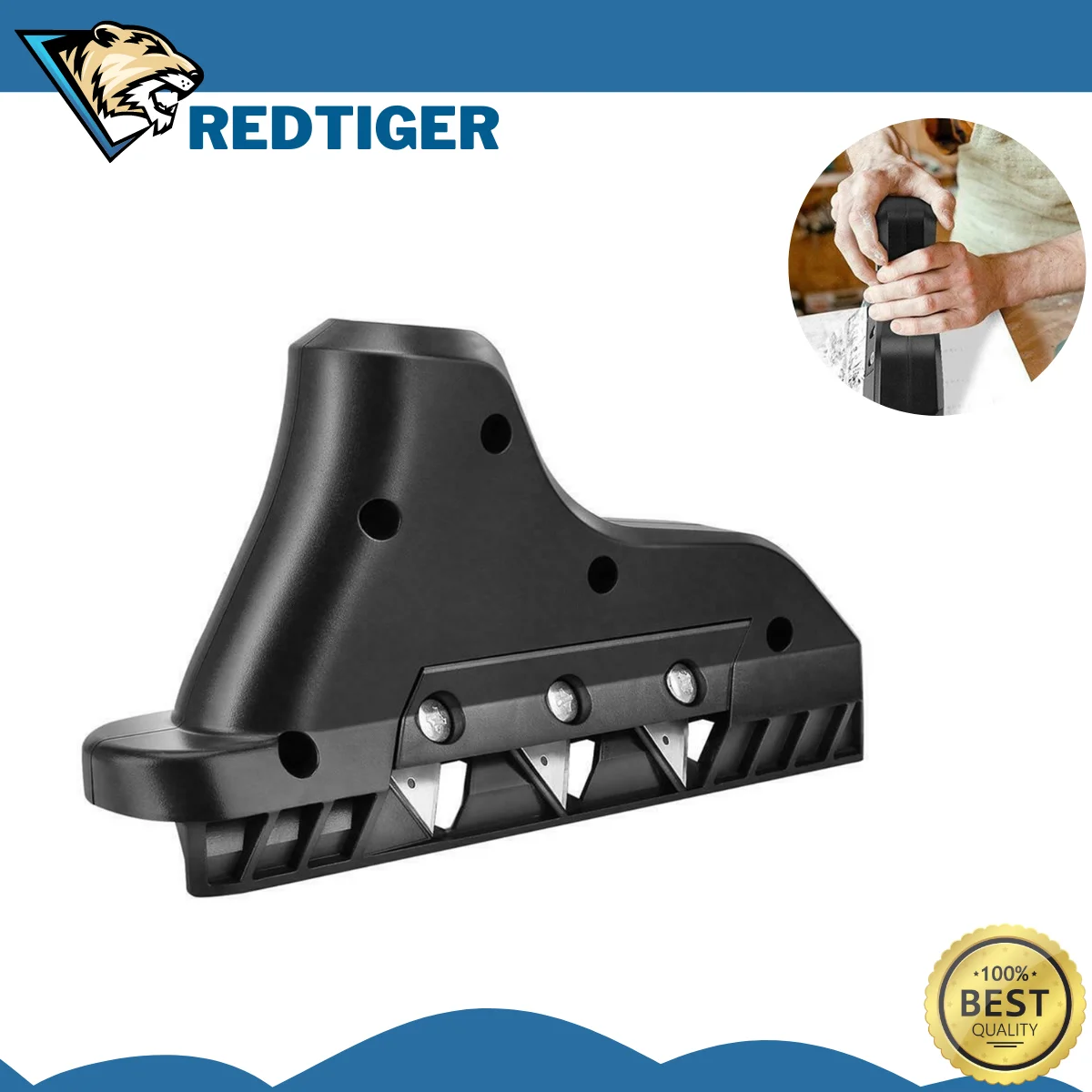 TripleBlade Edge Planer Drywall Edge Chamfer Plasterboard Edger Gypsum