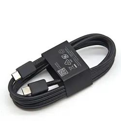 Samsung 60W PD Super Fast Charge Adapter with 1.8M Type C Cable - Black - Cable Only