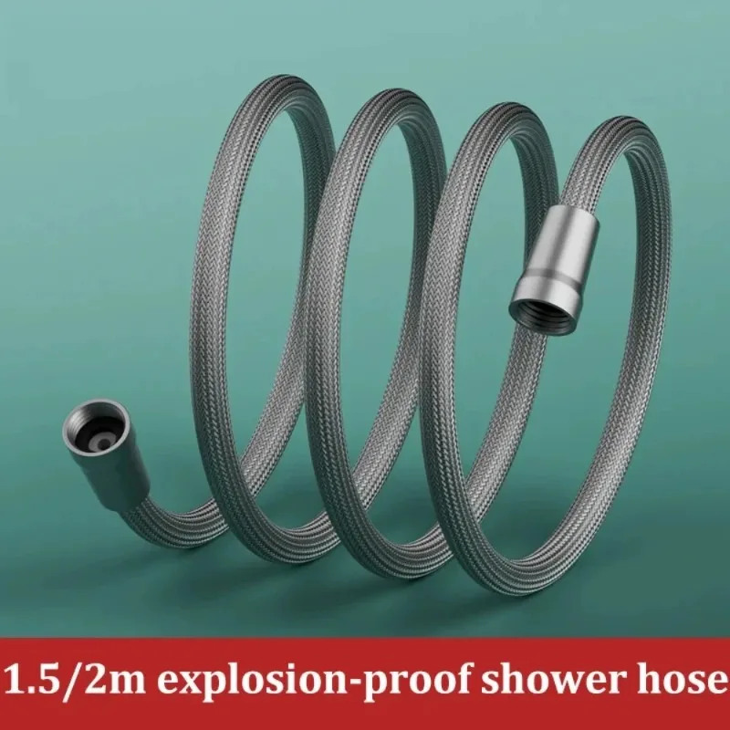 Nylon Rope Braided Shower Pipe 4 Points Water Distribution for Hot And Cold Head