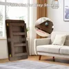 Foldable Japanese Floor Table, Folding Low Coffee Table, No Assembly Tea Table for Sitting On The Floor, Modern Wood Altar Table 5