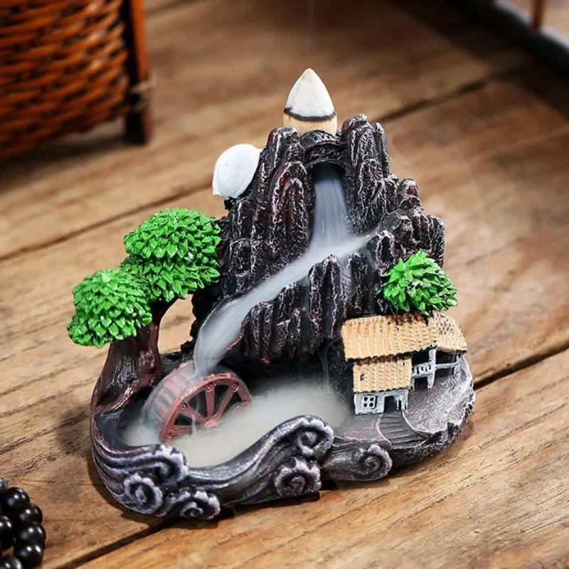 

Backflow Incense Burner Creative Home Decoration Ornaments Aromatherapy Burner Household Deodorant Incense Purifying Air Gift