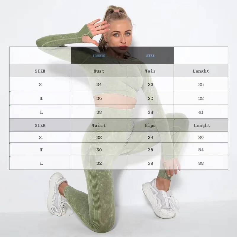Cropped Top Gym Set Seamless Women Yoga Workout Set Fintess Clothing Push Up Leggings Sport Wear Women Suits Tracksuit