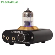 PJ.MIAOLAI D2 미니 진공관 앰프, 하이파이 프리앰프, 헤드폰 파워 앰프, NE5532, 6N3