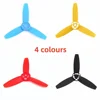 2pairs/lot CW CCW Propellers Main Blades Rotors Props Red Black Yellow Blue colorful Clover paddle For Parrot Bebop Drone 3.0 1