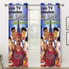 Slam Dunk Shading Curtains  for Living Room Decoration Window Curtain 2 PC  4