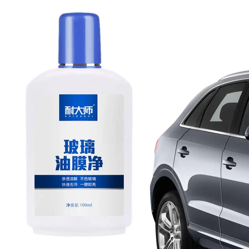 

Car Oil Film Cleaner 3.38oz Auto Glass Oil Film Remover Efficient Decontamination Long-term Windshield Oil Film Remover Cream