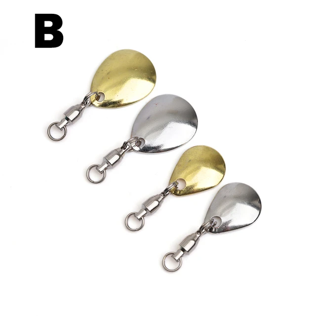 OUTKIT 6 Pcs/lot Lure DIY For Spinner Spoon Lures Frogs VIB Reflective  Stainless Steel Sheet Noisy Spoons Fishing Accessories - AliExpress