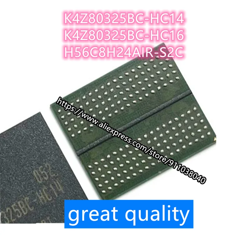 (1 шт.) 100% диагностическая лампа, женская модель, модель K4Z80325BC HC14 K4Z80325BC HC16 H56C8H24AIR S2C BGA чипсет