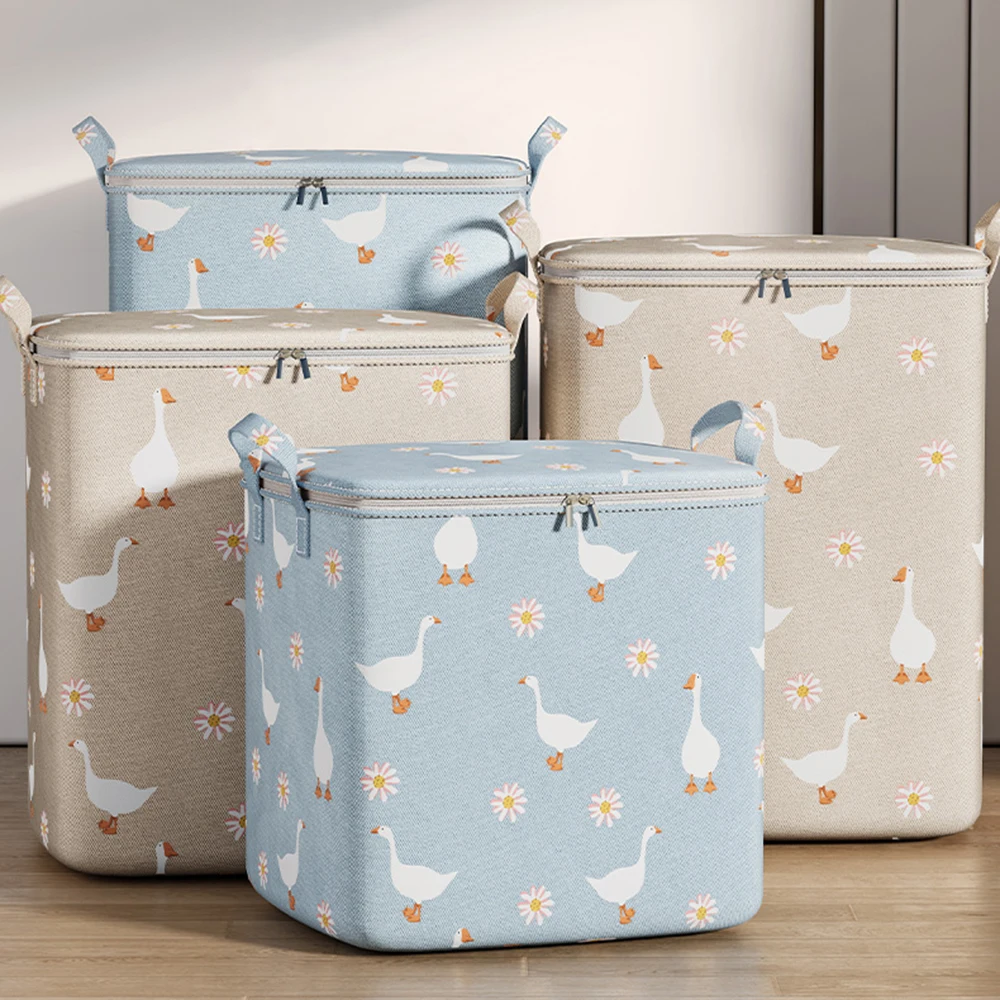 100/140/180L Clothes Quilt Storage Bag Household Large Capacity Quilt Storage Box Wardrobe Non-woven Clothing Moving Luggage BEST SELLERS