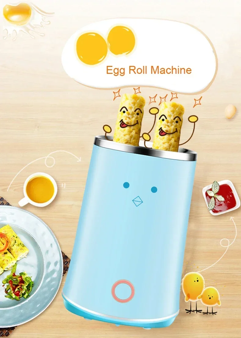 Non-stick Instant Heating Egg Roll maker Automatic Rising Omelette Heating grill Household DIY Egg Boiler Sausage heating Tube