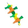 Pet Parrot Chewing Teething Toys Hamster Rabbit Hand-woven Straw Rope Carrot Corn Rattan Ball Toys Bird Cage Hanging Accessories 3