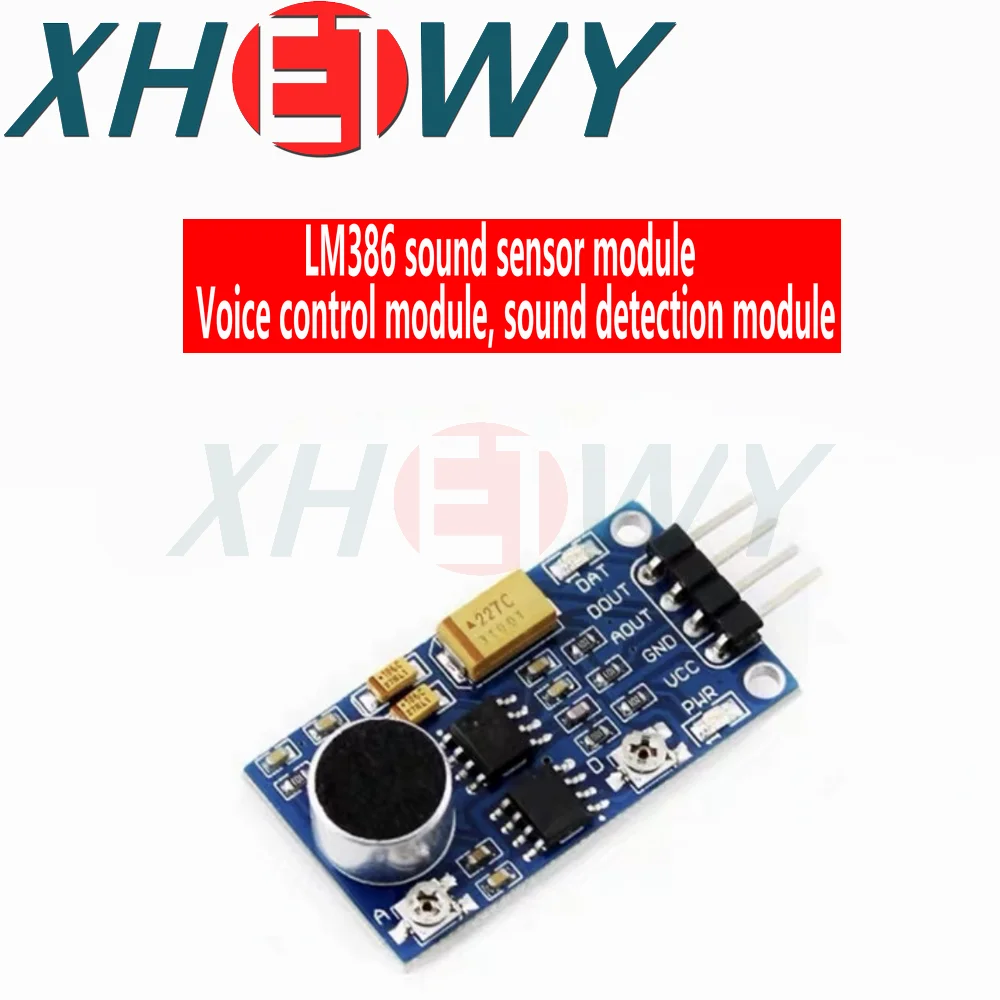 LM386-Audio-Power-Amplifier-Module-Sound-Detection-Sensor-Voice-Sensor