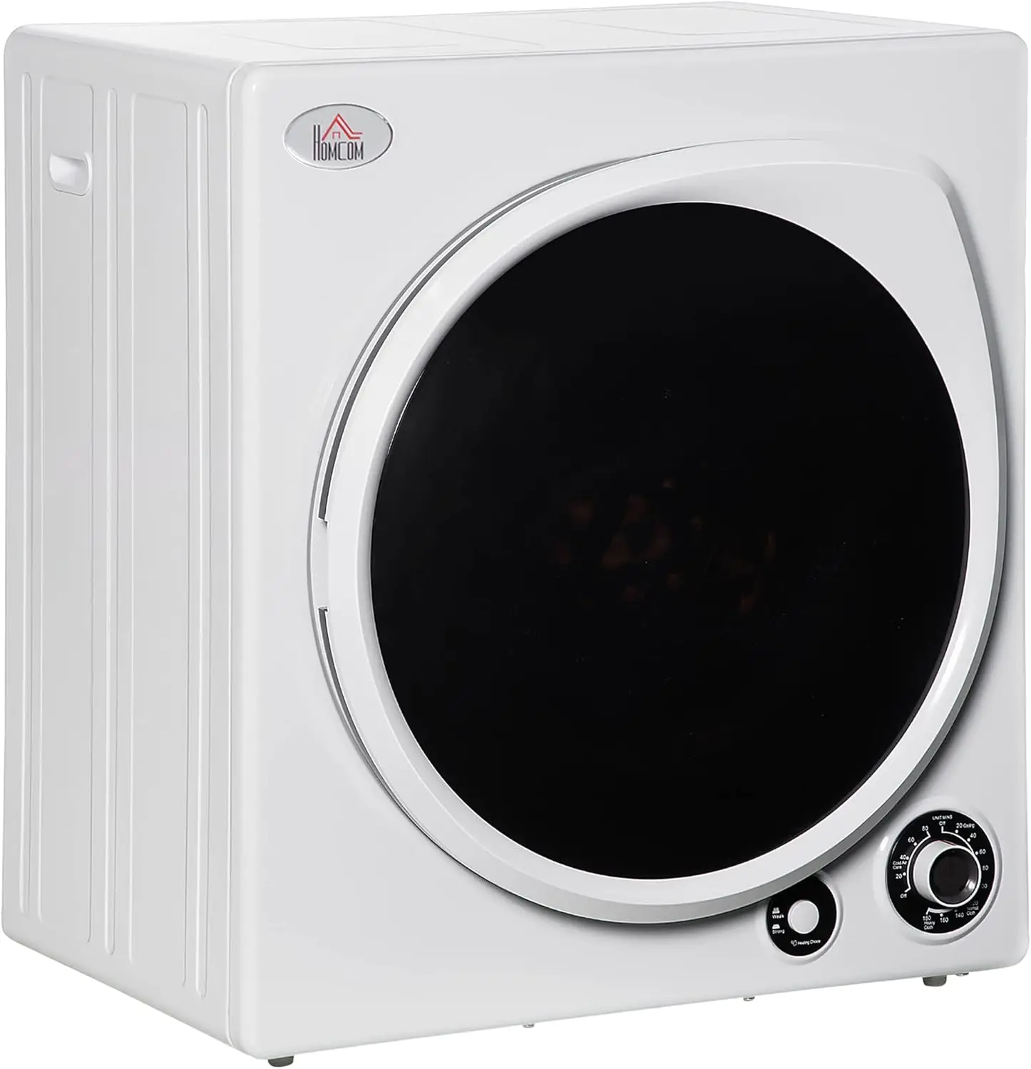 Automatic Dryer Machine 1350W 3.22 Cu. Ft. Portable Clothes Dryer 5 Drying Modes Stainless Steel Tub for Apartment
