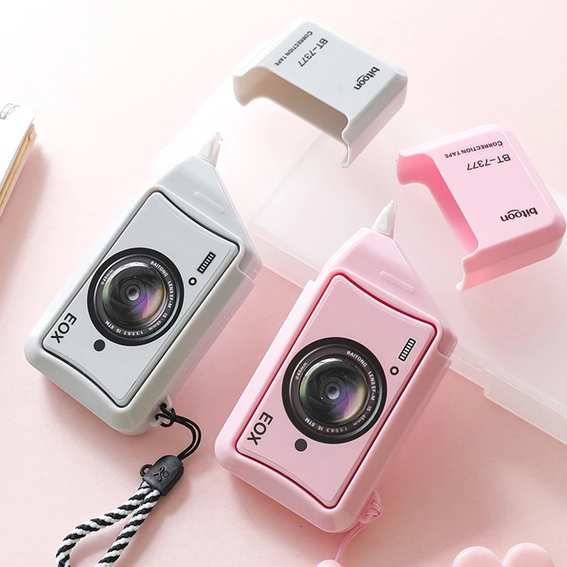 1 pc Camera Correction Tape， Mini Creative Funny Cartoon Cute Alter Tape ， Back To School, School Supplies