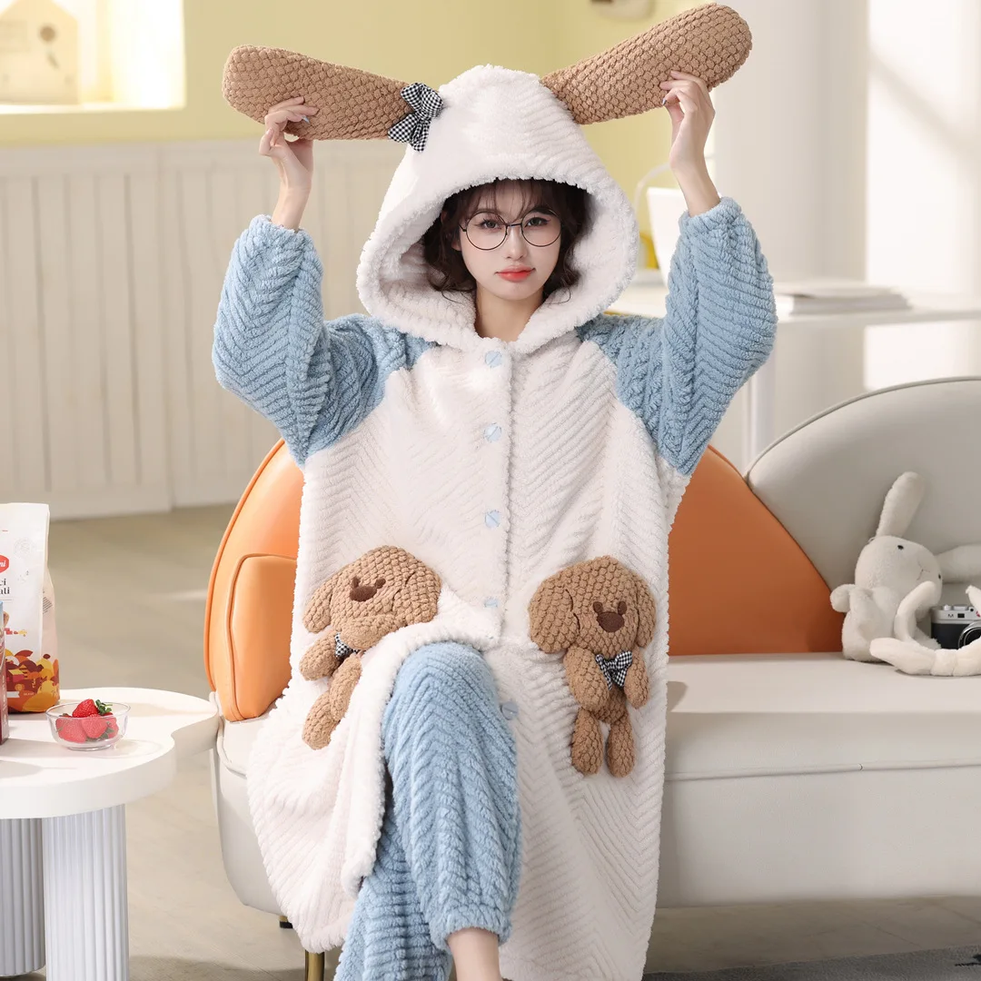 Bata Invierno Batas De Casa Para Mujer Albornoz Mujer Invierno