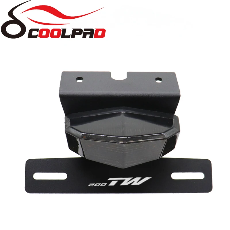 번호판 홀더 LED 브레이크 라이트 오토바이 테일 깔끔한 펜더 엘리미네이터, 야마하 TW200 TW 200 1989-2023