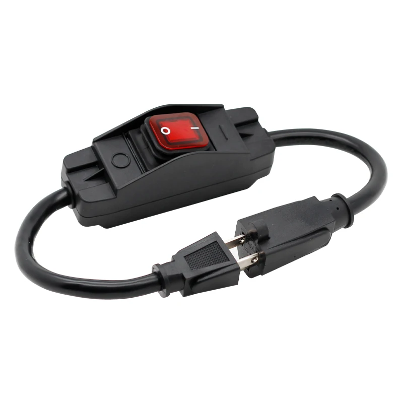 

NEMA 5-15P to NNMA 5-15R 3 Prong IP65 Waterproof Inline 1875W AWG14 Extension Cord