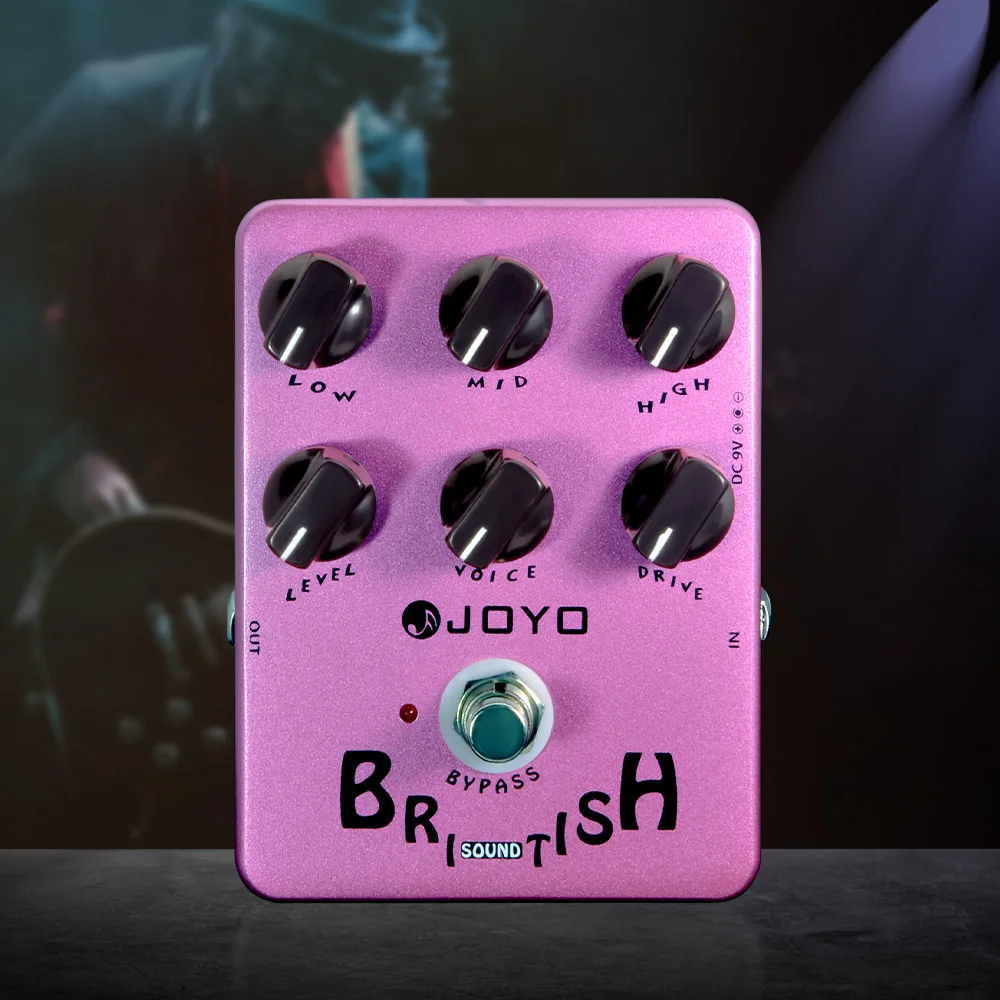 JF-16 BRITISH SOUND Overdrive Guitar Pedal Delivers Warmth and Harmonic Overdriv