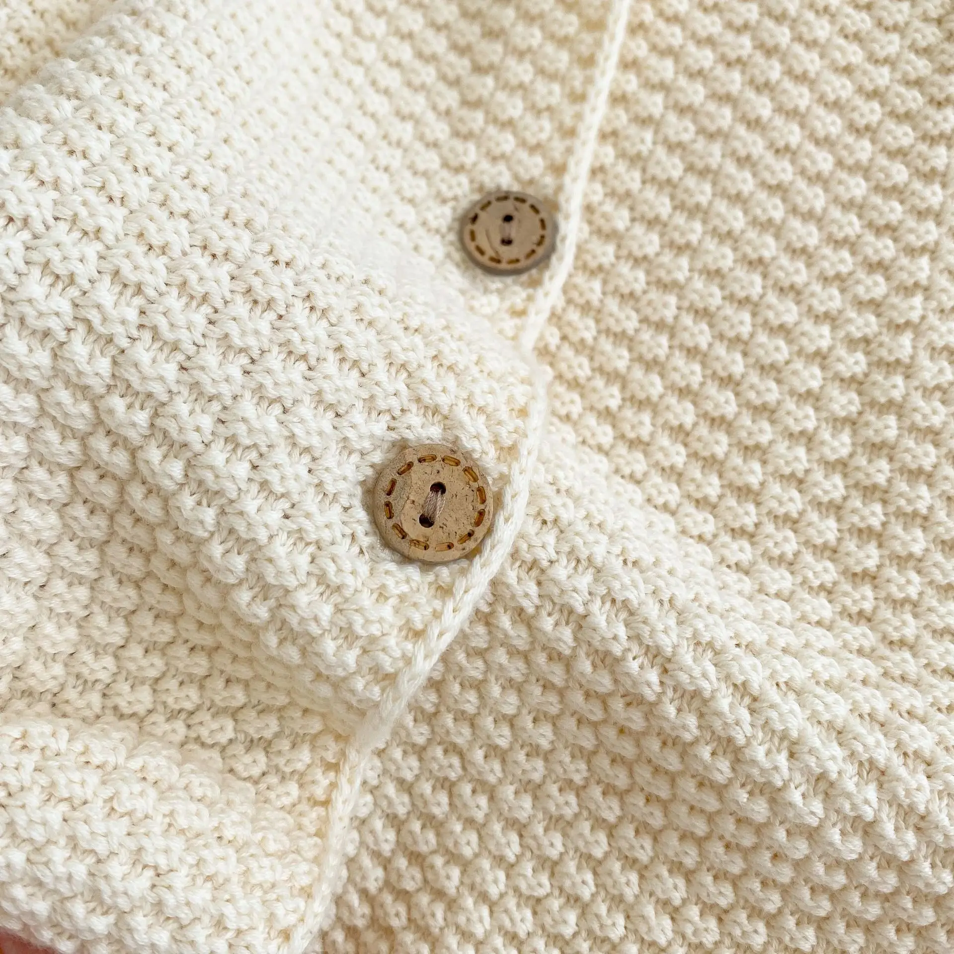 Baby Girls Sweater 4465C Baby Sweater Coat Spring Corn Round Neck Knitted Sweater Solid Color Boy's Cardigan Coat Girl