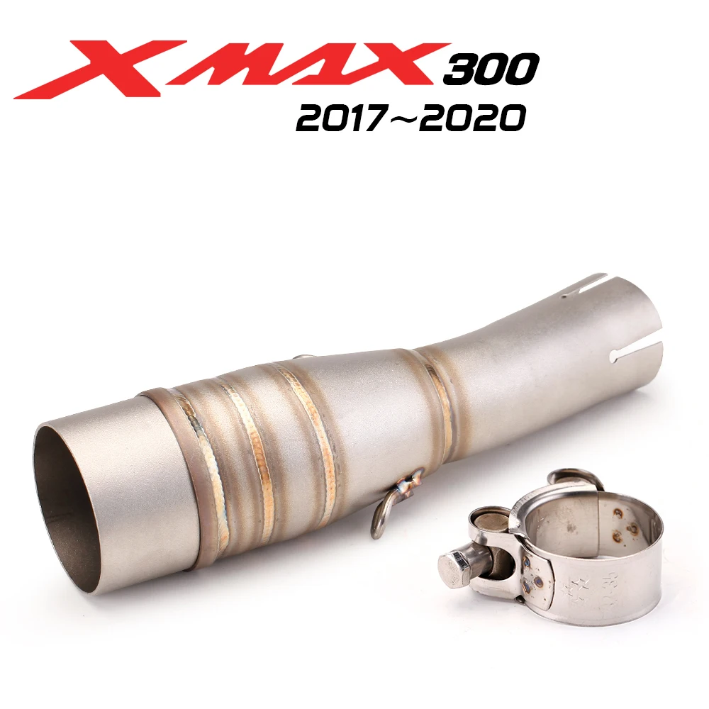 XMAX 300 Motorcycle Exhaust For Yamaha XMAX300 2017-2020 Stainless Steel Front Exhaust Muffler Escape Middle Link Pipe - Image 4