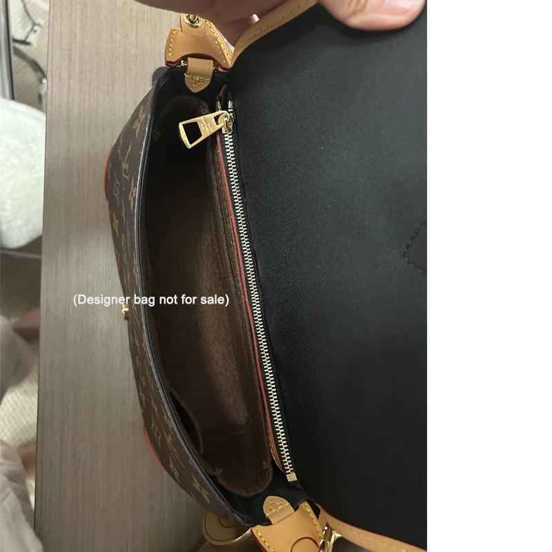 Purse Organizer Insert For Diane Shoulder Bag,Felt Bag Organizer With Zipper,Handbag & Tote Shaper
