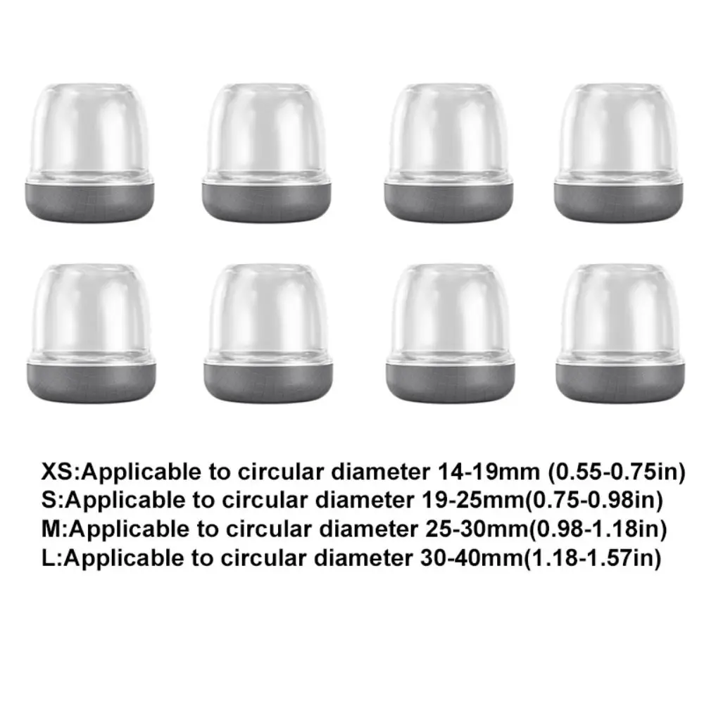 8 Pcs Non-slip Chair Leg Protector Pad Wear-resistant Resilient Furniture Feet Pad Avoid Sticky Hair Thickened Chair Leg Cover