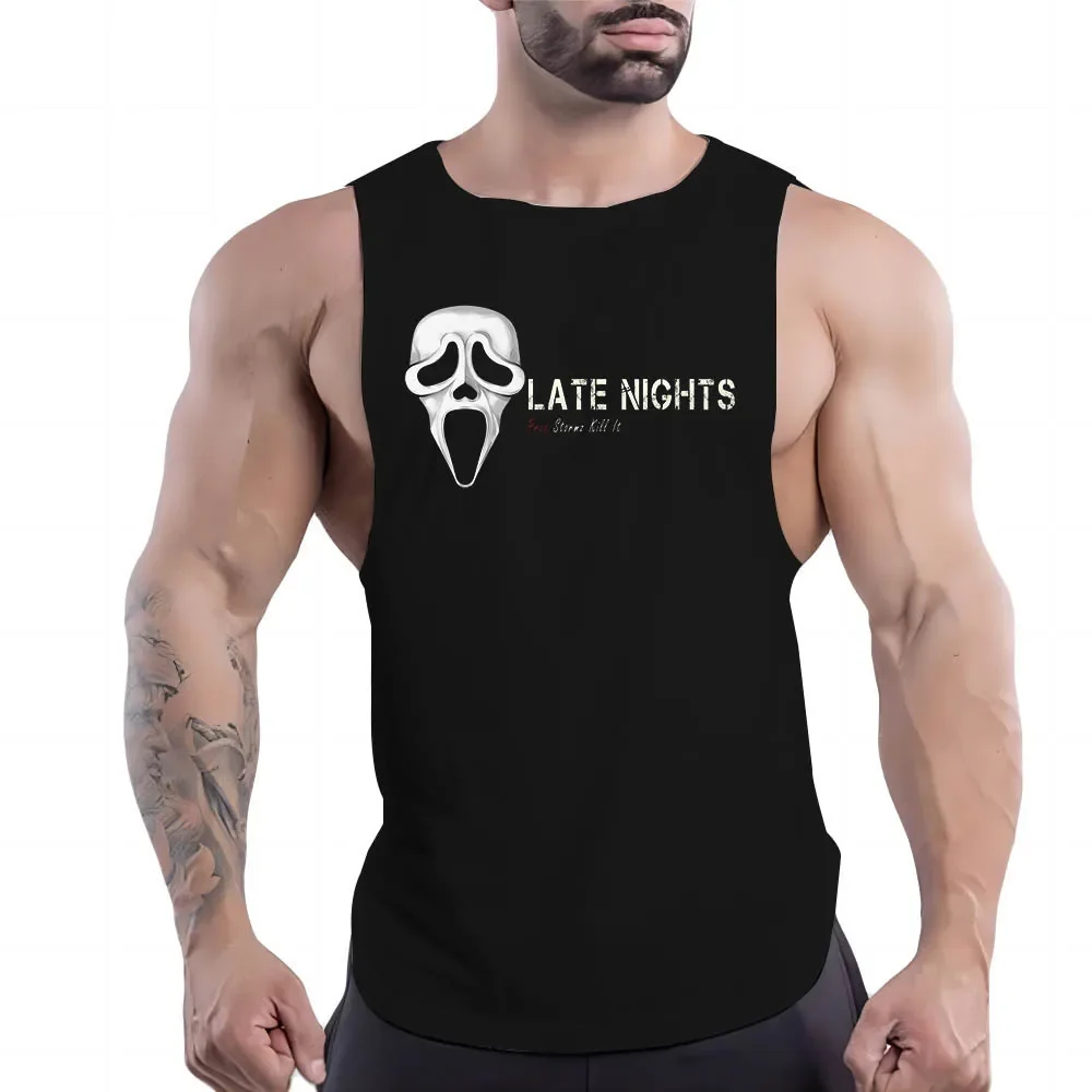 thumbnail image 1 of Camiseta sin mangas transpirable de secado rápido para hombre, ropa de moda para ocio, verano, Y2k, FNAF, gimnasio, exterior, baloncesto, estampado, deporte, camiseta sin mangas, 1 of 5