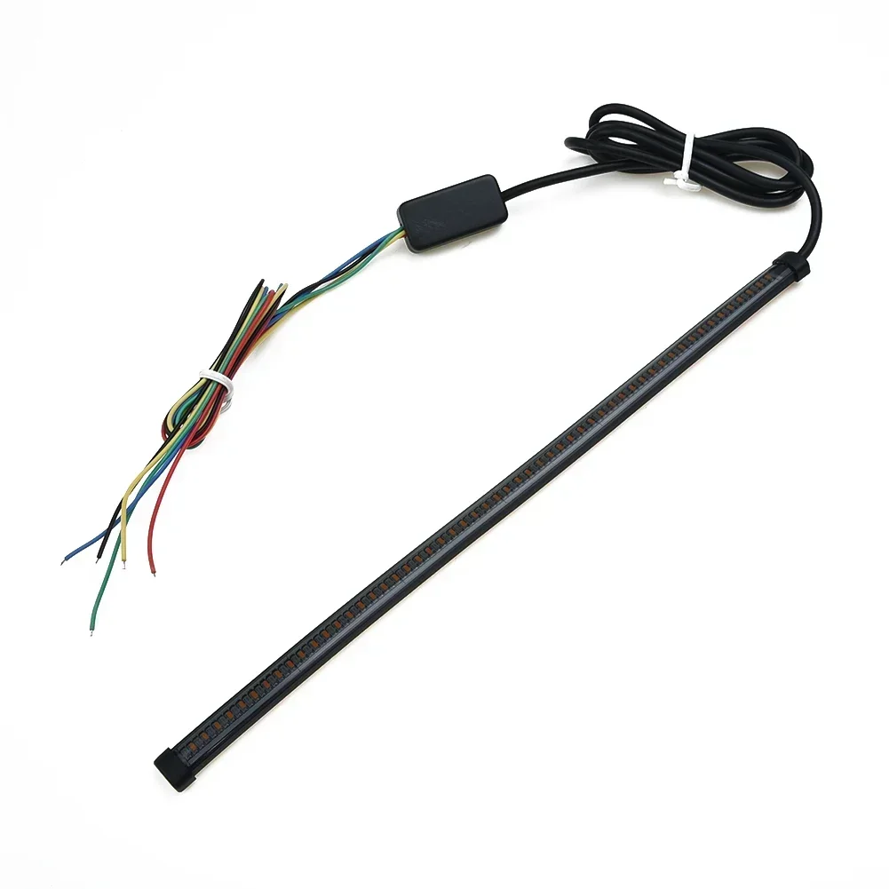 Feu Arrière LED Séquentiel Pour Moto - Clignotants Intégrés - Bande Lumineuse Flexible - 12-24V - Universel (290mm Ou 450mm)