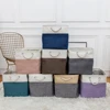 Collapsible Fabric Storage Cubes Organizer with Handles 33cm Polyster Storage Bins for Organization Durable Toy Clothing Box 4