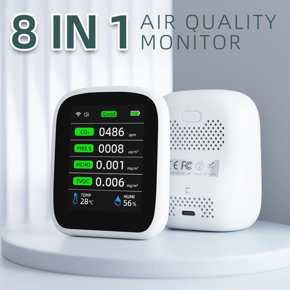 Appareils Mesurant Qualité Air Intérieur, Détecteur De Gaz Unique