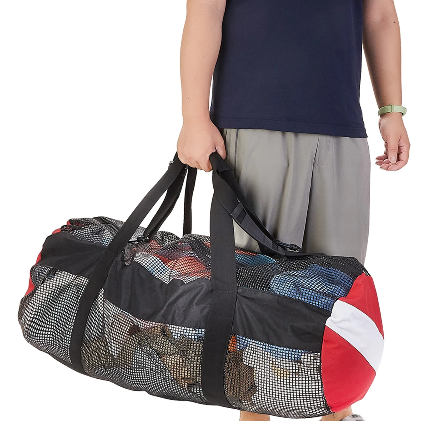Diving mesh bag Mesh Duffle Bag Scuba Diving Breathable Lightweight Mesh Bag Snorkeling for Surfing Fishing Gym Outdoor Activities Swimming