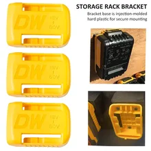 

5Pcs Electric Tool Battery Dock Holder Tool Mount Holder Plastic Heavy Duty Power Tool Hanger for Dewalt Battery Power Tool