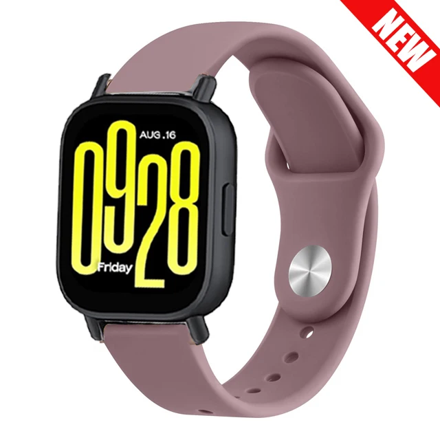 Silicone Sports Strap - Adjustable Fitness Bracelet, 20/22 mm Band