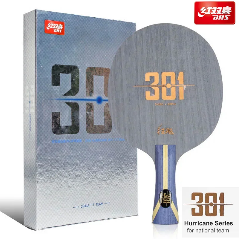 DHS Hurricane 301 H301 Table Tennis Blade 5 Wood and 2 AC Offensive Carbon Ping Pong Blade for Chinese National Team OFF++