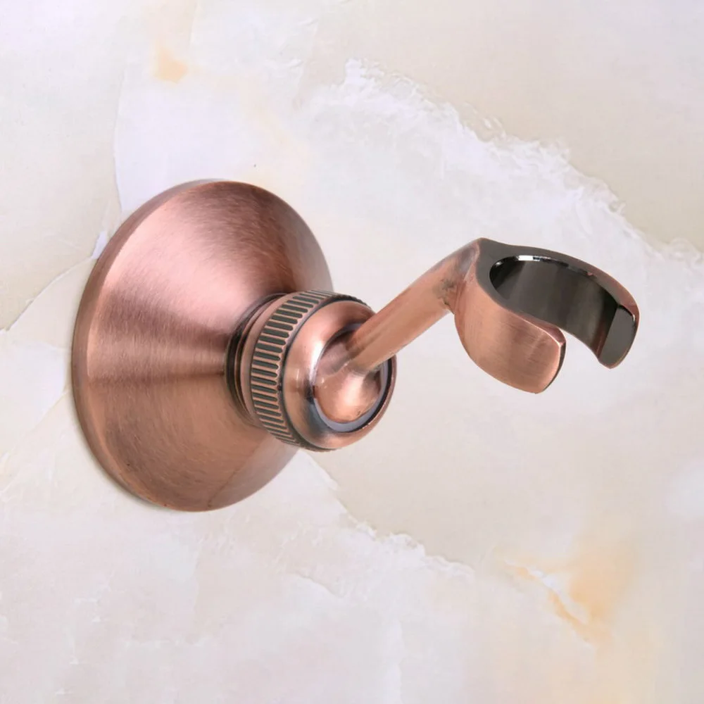 

Настенный держатель для ручного душа Lsh064, античная красная медная подставка с крючком, аксессуары для ванной комнаты