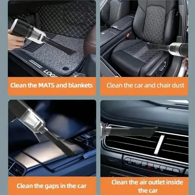 Car Vacuum Cleaner Portable Small Vacuum Cleaner For Multi Purpose Vehicles Small Household Pump Handheld Car Vacuum Cleaner