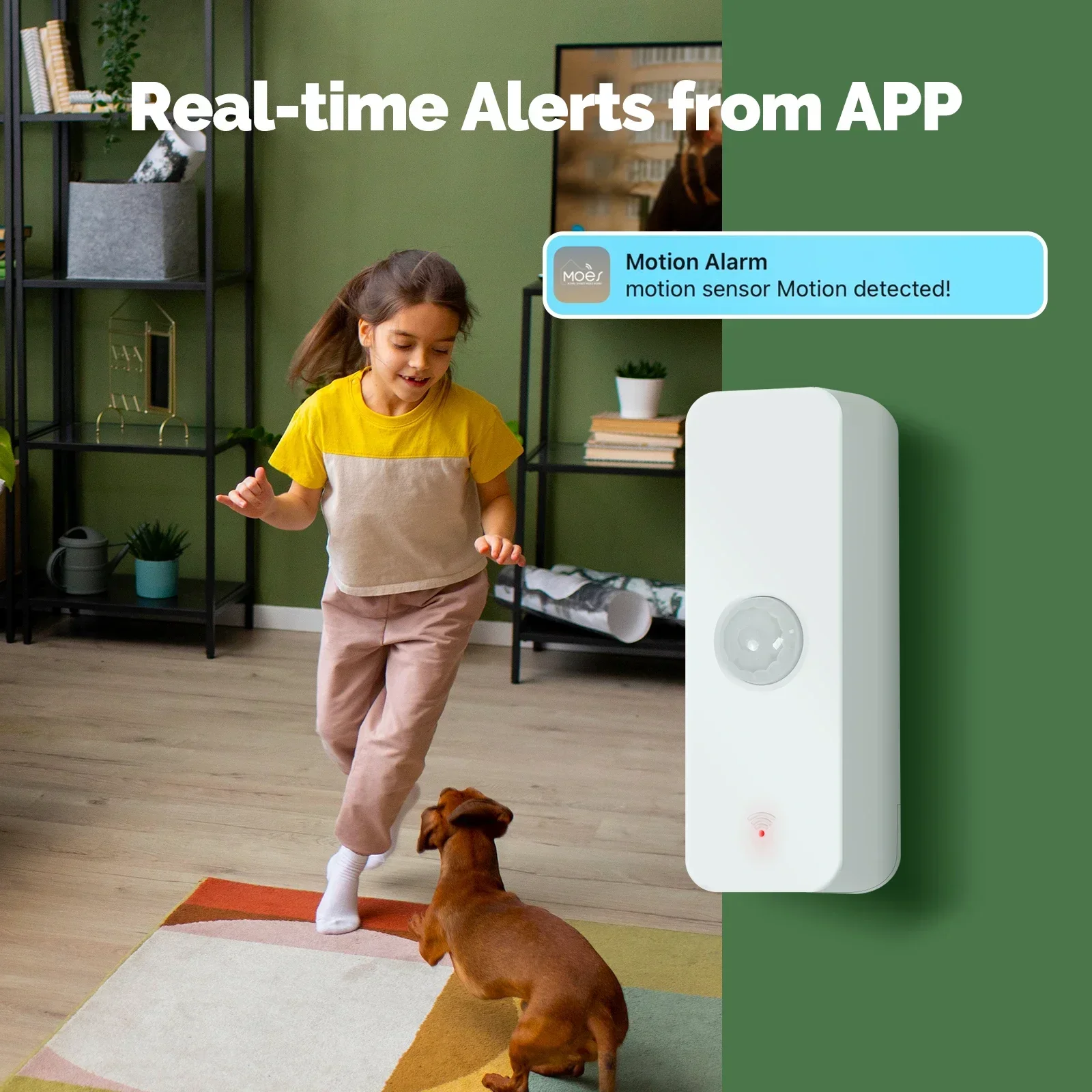MoesHouse Tuya WiFi/ZigBee Smart PIR Sensor Human Body Infrared Motion Detector Home Security Scene Linkage Automation Battery motion sensor,human presence sensor,pir motion sensor,pir sensor switch,motion sensor switch