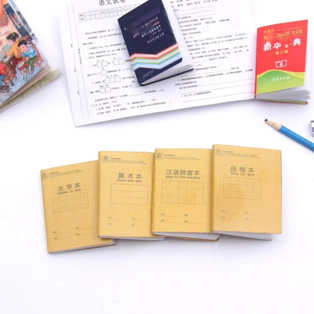 

4 шт., карманные Миниатюрные книги 19,5*25*2 мм