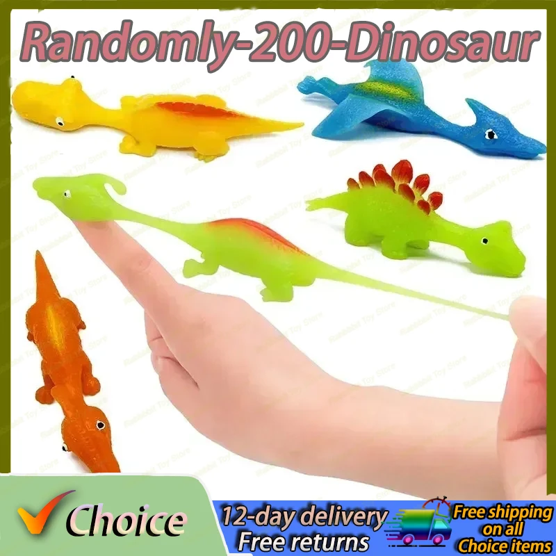 thumbnail image 2 of 30pcs Slingshot Dinosaur Finger Toys Sticky, Interesting 2 of 13