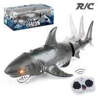 Remote Controlled Boat ship Smart Rc Shark whale Spray Water Toy Submarine Robots Fish Electric Toys for Kids Boys baby Children 1