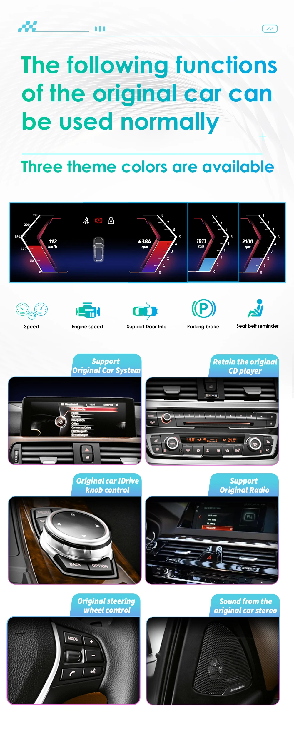 Hizpo 10,25-Zoll-Android-Autoradio für BMW 3er E90 2005–2012 Intelligenzsystem CarPlay RDS DSP GPS Navi QLED-Bildschirm – Detail 8