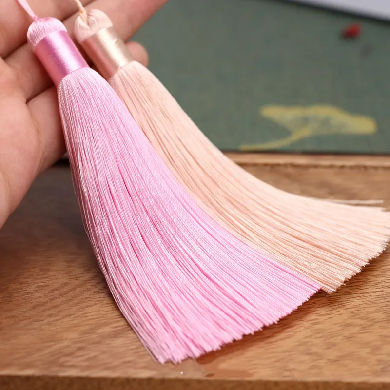 1PC 12cm Silk Tassels With Hanging Rope Sewing Bang Tassel Trim Decorative Key Tassels For