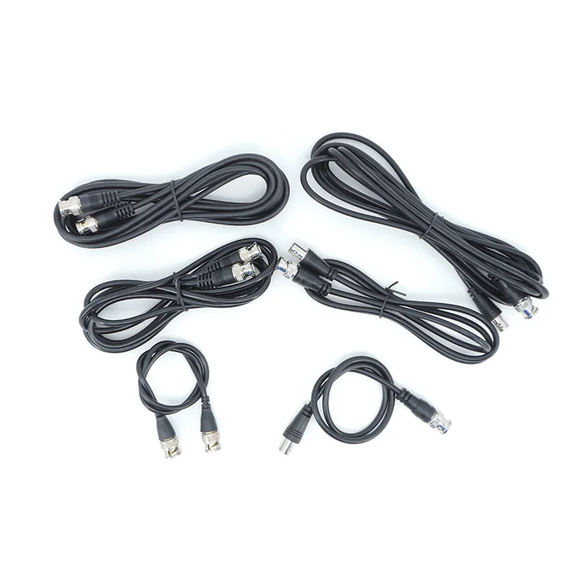 Adaptateur BNC mâle à mâle 600, câble à double tête, connecteur vidéo, extension de fil de queue de overpour accessoires de caméra CCTV, 0.5m-3 mètres 