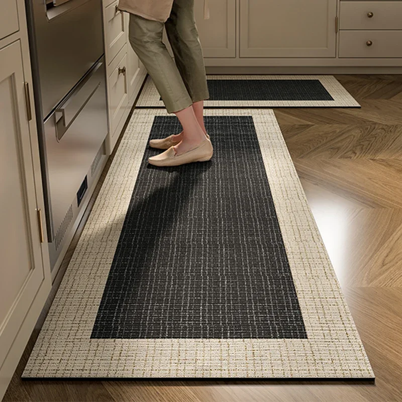 

Kitchen Carpet Absorbent Pvc Floor Mat Non-slip Soft Diatom Mud Mats Bathroom Laundry Room Long Strip Rug Quick Drying Area Rugs