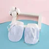 0-12 Months Baby Protective Gloves Anti Scratch Face Newborn Boy Girl Thin Breathable Hand Protector Soft Cotton Kids Gloves 5