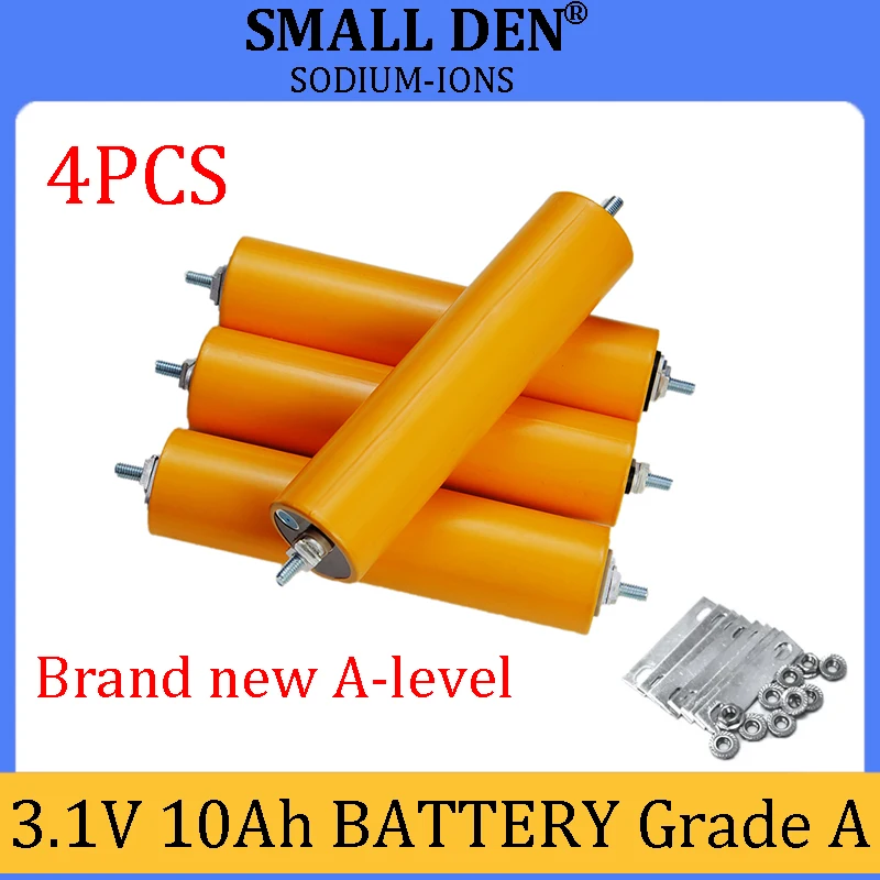 

4 шт., литий-ионные батареи 3,1 в 10 Ач, устойчивые к низким температурам, DIY инвертор 12 В, Электромобиль, для путешествий и кемпинга