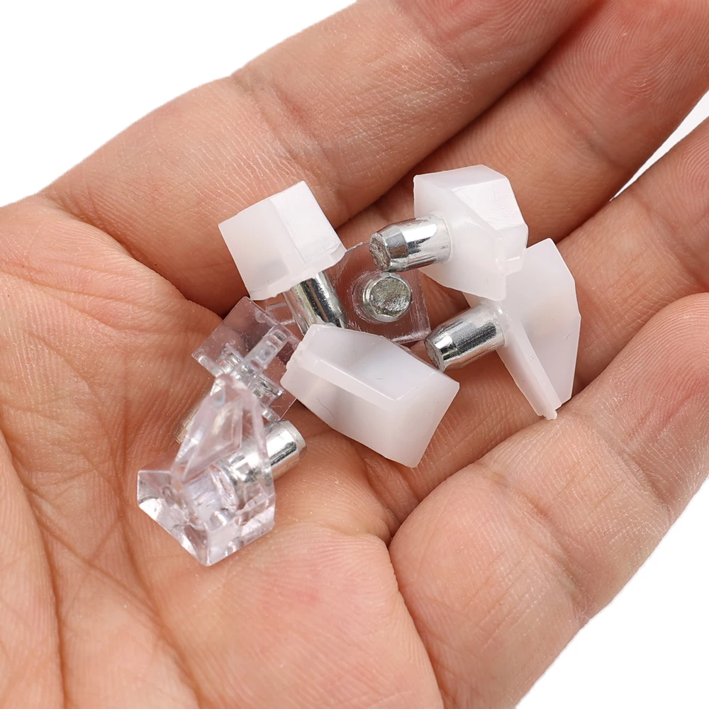 Shelf Supports Metal Pins Non-slip Shelf Brackets Support Shelves Seperator Fixed Cabinet Wall Mount Holder Pins Plate 10/20Pcs tv wall mount bracket,shelf bracket,folding shelf bracket,shelf support