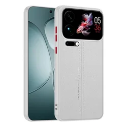 Leather Mid - Line Ultimate Design Slim Protective Phone Case for Xiaomi 13 Ultra (White)