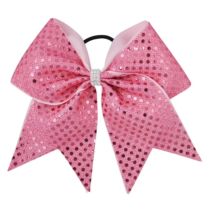 Women’s Large Bling Glitter Hair Bow with Diamond Accents